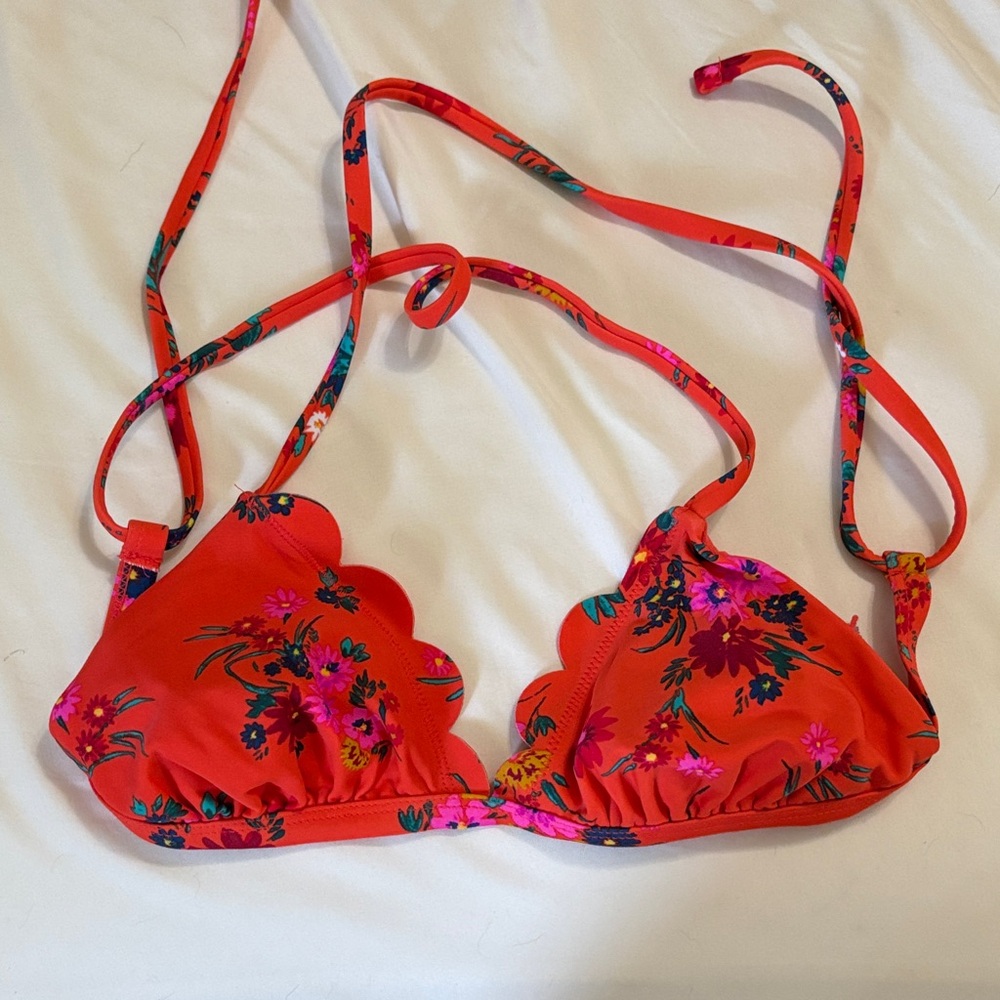Xhilaration Bright Orange Bikini Top